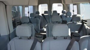 enterprise 15 passenger van interior